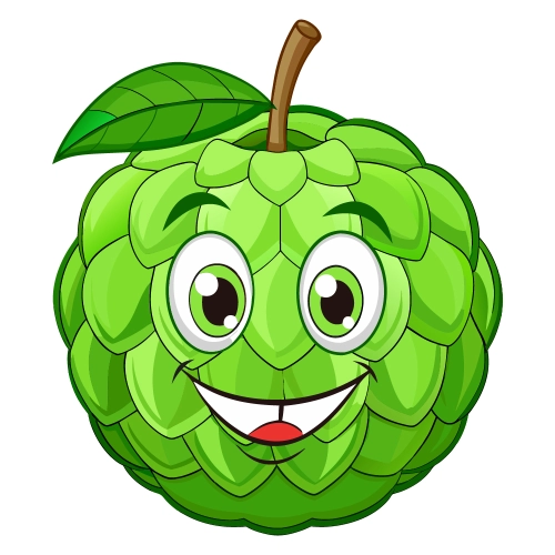 Craft Supply Classroom Cutout | Cartoon or Plain Custard Apple Fruit Cutout
